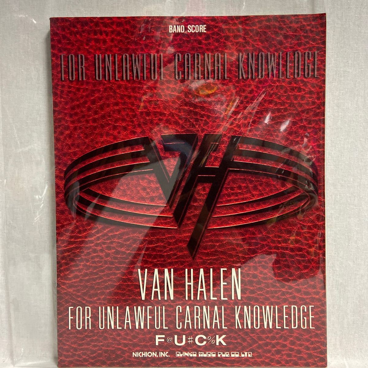 VAN HALEN FUCK バンドスコア ヴァンヘイレン 良品♪ 初版 バンド