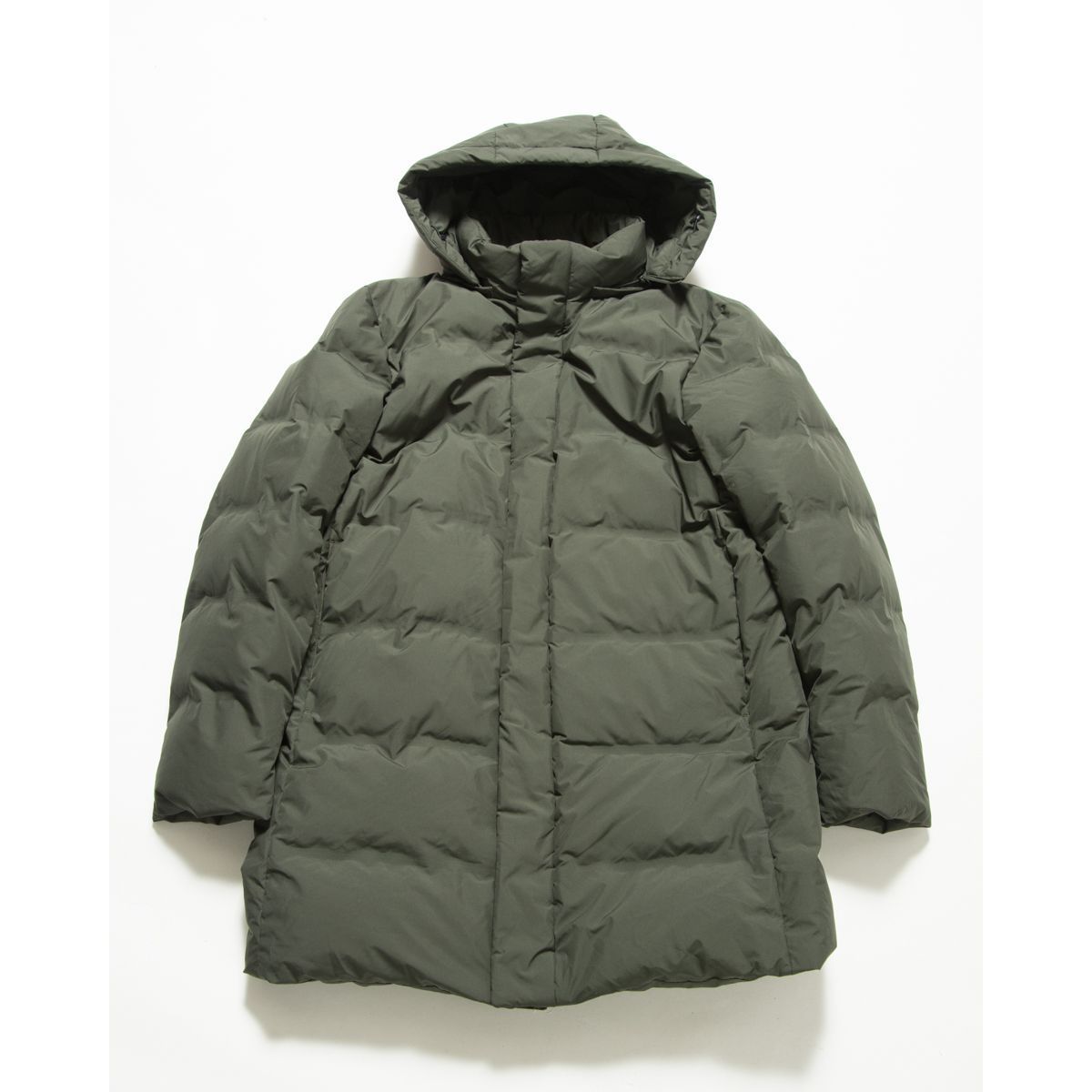 1円スタート】UNIQLO ユニクロ シームレスダウンコート 18AW L カーキ