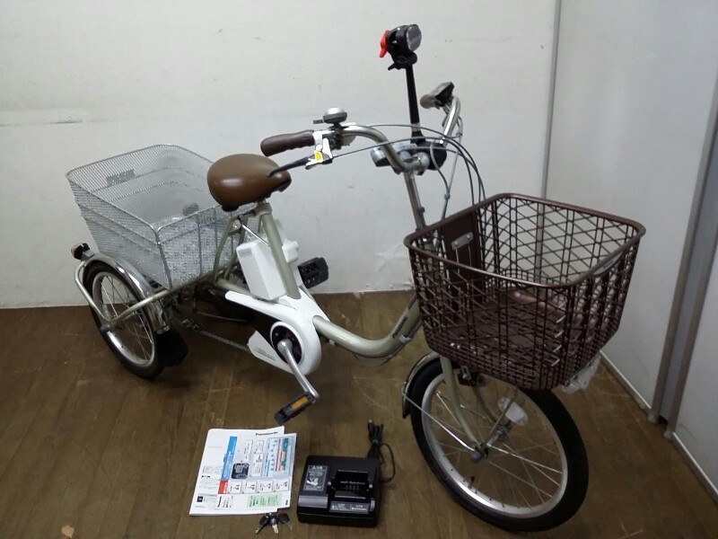  Panasonic パナソニック 電動アシスト3輪自転車 ビビライフ BE-ELR83T 前18型 後16型 内装3段変速 チタンシルバー 2016年(電動アシスト自転車)｜売買されたオークション情報、yahooの商品情報をアー 電動アシスト自転車