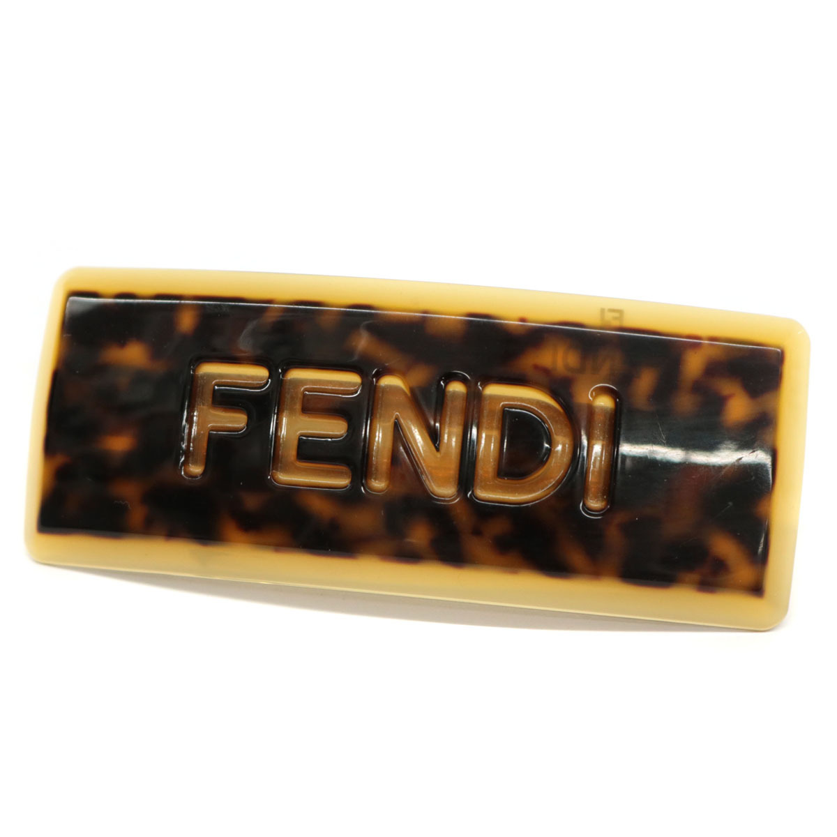 バレッタ フェンディ FENDI ヘアクリップ べっ甲 柄 (フェンディ 
