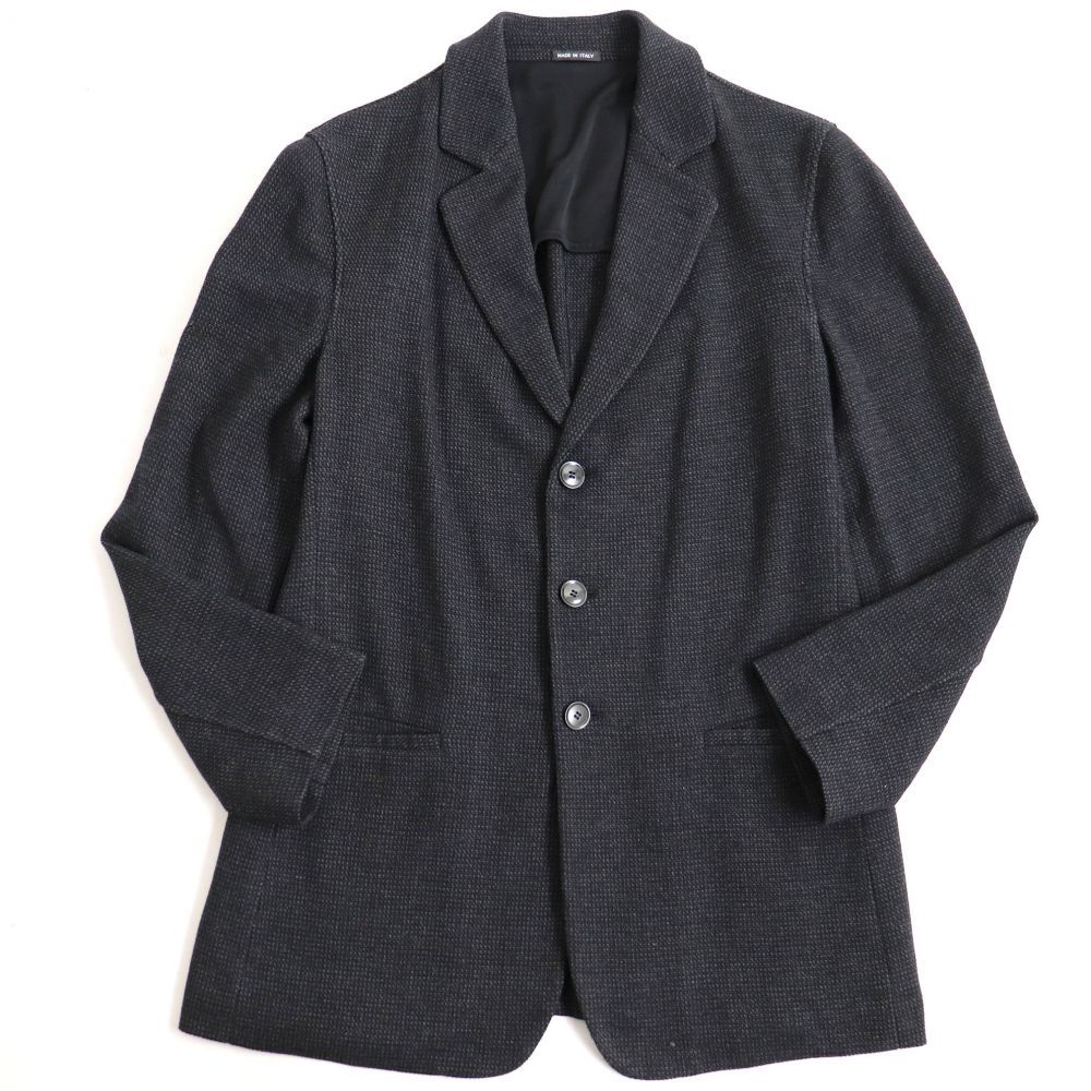 極美品▽黒タグ ジョルジオアルマーニ BORGO21 カシミヤ98％ ツイード