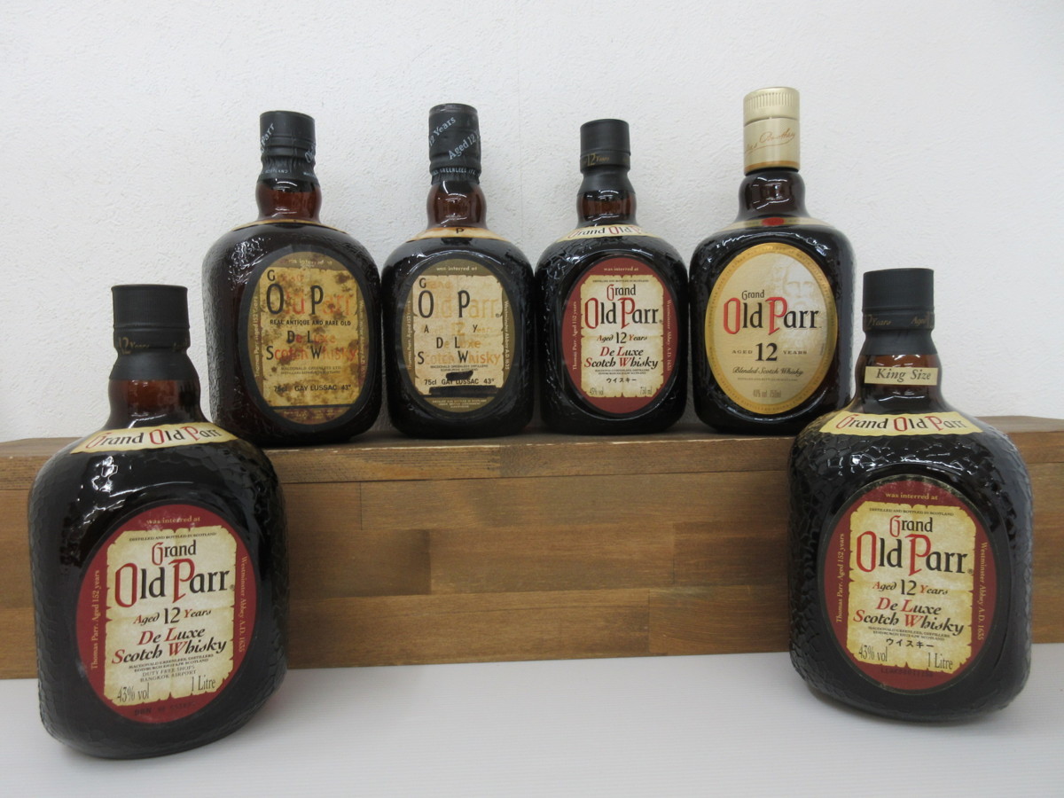 6本セット オールドパー Old Parr 750ml 1000ml 40% 43% スコッチ ウイスキー 未開栓 古酒 1円スタート/12-8-8 オールドパー Old 750ml - 「オールドパー オールド