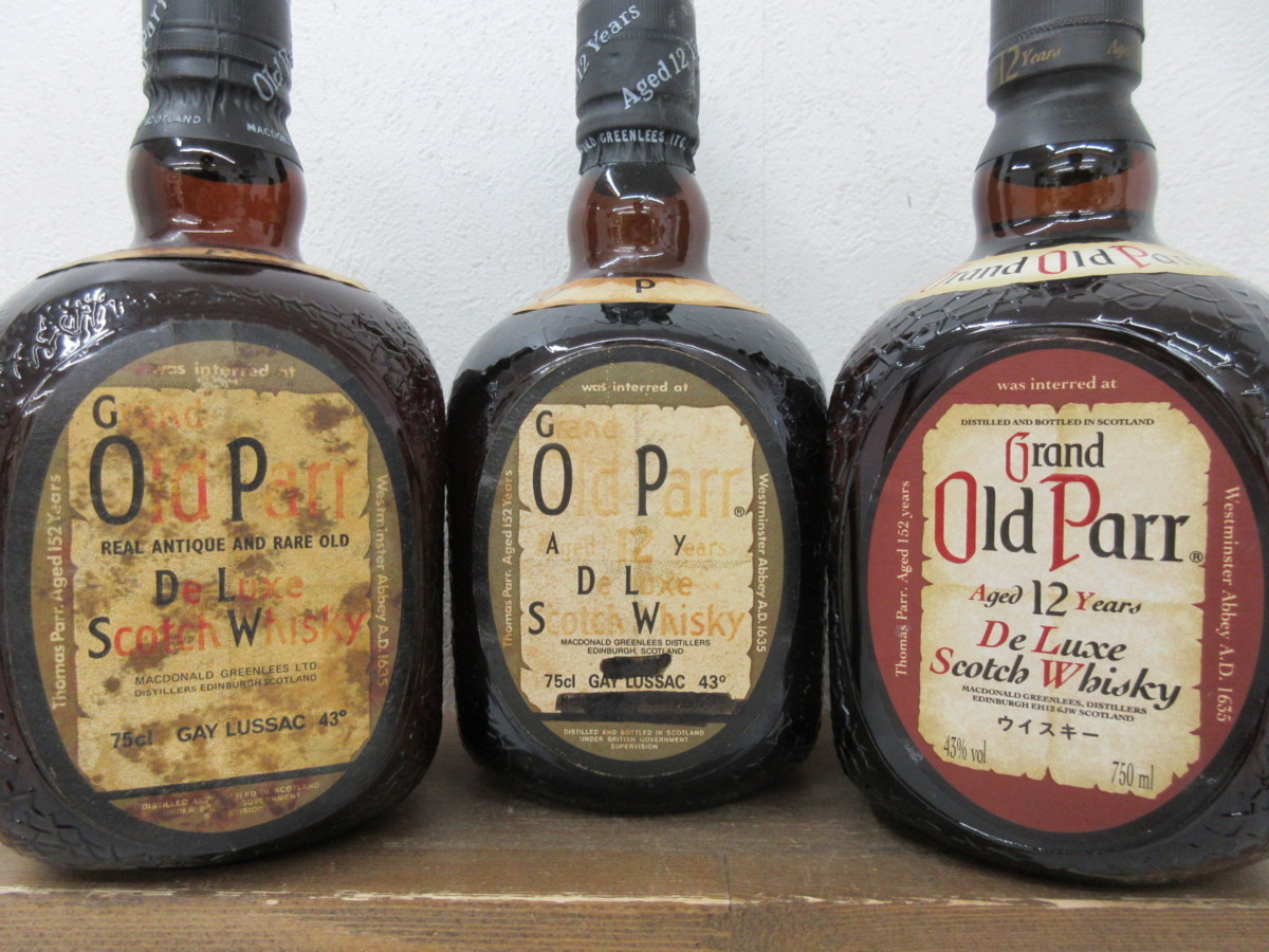6本セット オールドパー Old Parr 750ml 1000ml 40% 43% スコッチ ウイスキー 未開栓 古酒 1円スタート/12-8-8 オールドパー Old 750ml - 「オールドパー オールド