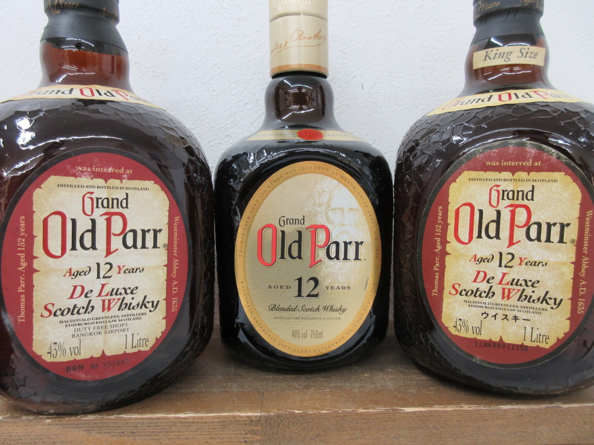 6本セット オールドパー Old Parr 750ml 1000ml 40% 43% スコッチ ウイスキー 未開栓 古酒 1円スタート/12-8-8 オールドパー Old 750ml - 「オールドパー オールド