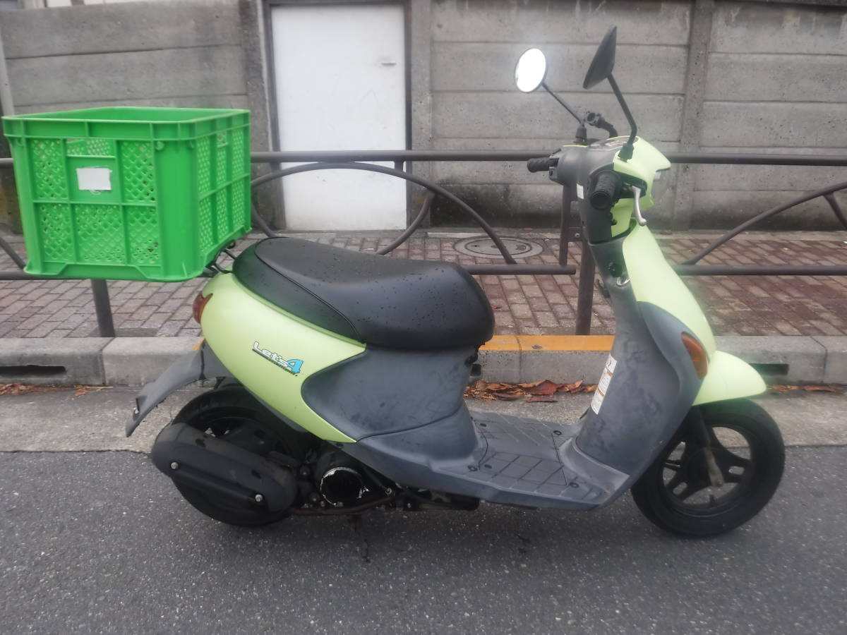 現状車 スズキ / SUZUKI レッツ4 CA45A クランキングのみ確認 1円