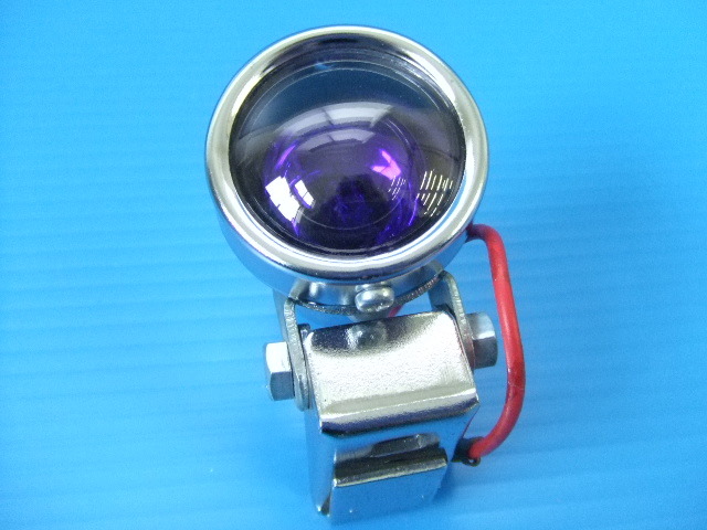 角形ランプ　当時物　ホタル　旧車　街道レーサー 当時物 新品1個 CGC 丸型 4cm ミニランプ 点灯カラー ブルー スポット