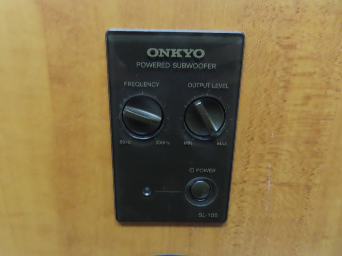 ONKYO SL-105 アンプ内蔵 サブウーファー 公式通販 オンキョー 1WAY