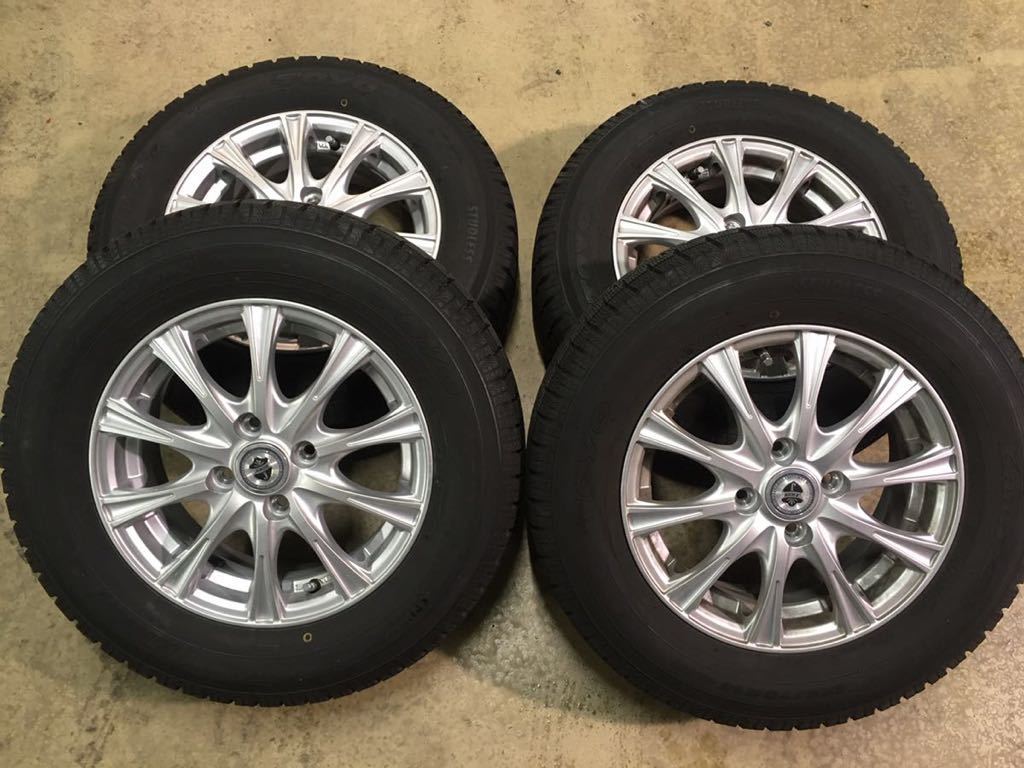 バリ山 スタッドレス 14インチ アルミホイール セット TOYO ガリットG5