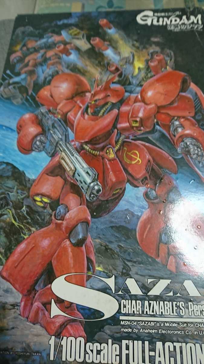 絶版品 wave 1/100 サザビー ソフトビニール製 未組立品