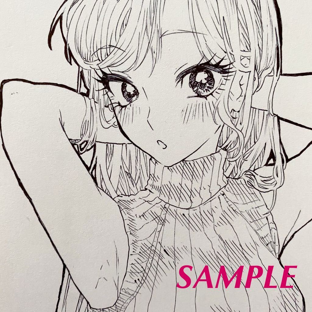手描きイラスト オリジナル ノースリーブニットお姉さん 手描きイラスト 売買されたオークション情報 Yahooの商品情報をアーカイブ公開 オークファン Aucfan Com