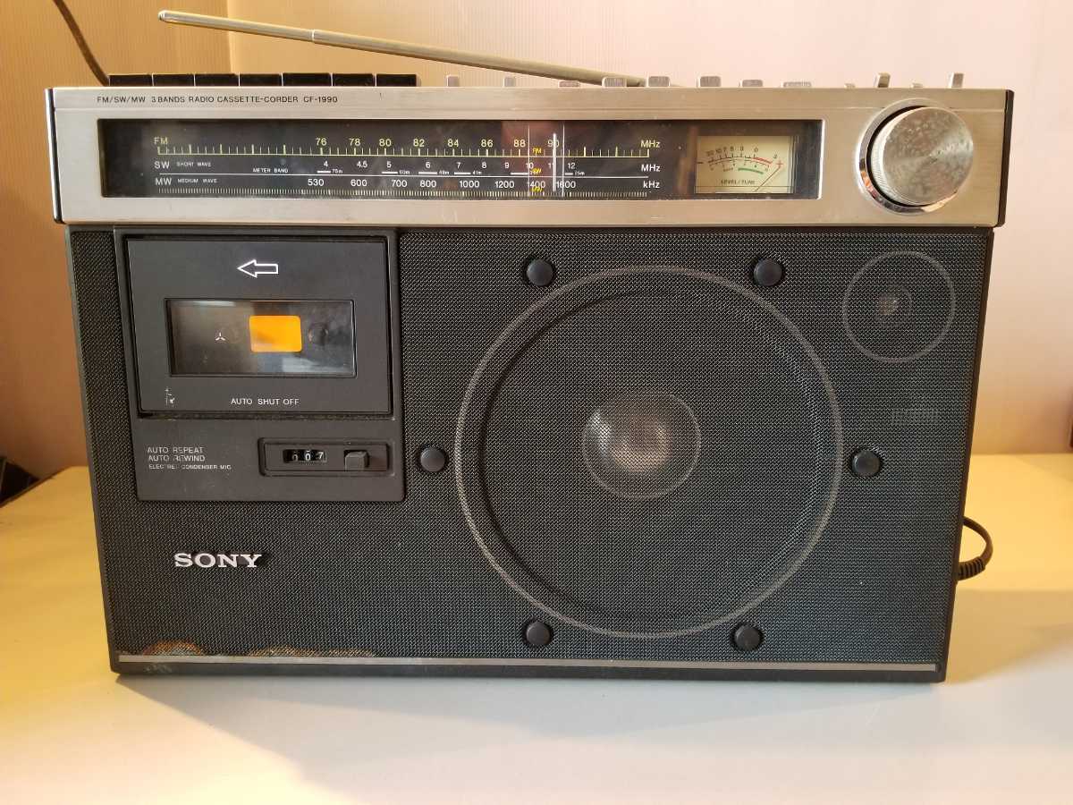 SONY ソニー CF-1990 ラジカセ 3バンド FM⁄SW⁄MW ラジオ FM SW MW