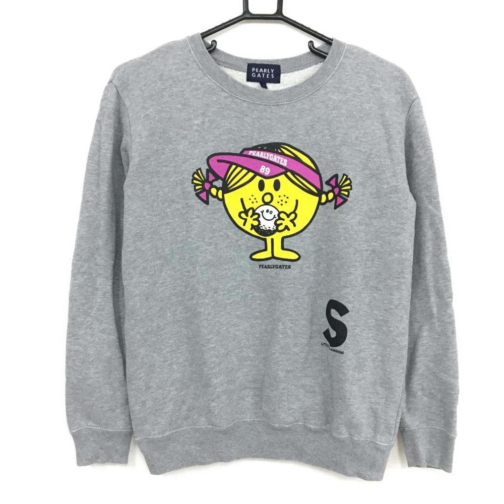 100%新品，送料無料 PEARLEY GATES パーリーゲイツ&times;MR.MEN LITTLE MISS 長袖トレーナー 杢グレー&times;イエロー スウェット コラボ レディース 1 M ゴルフウェア(トレーナー)｜売買されたオークション情報、yahooの商品 トレーナー