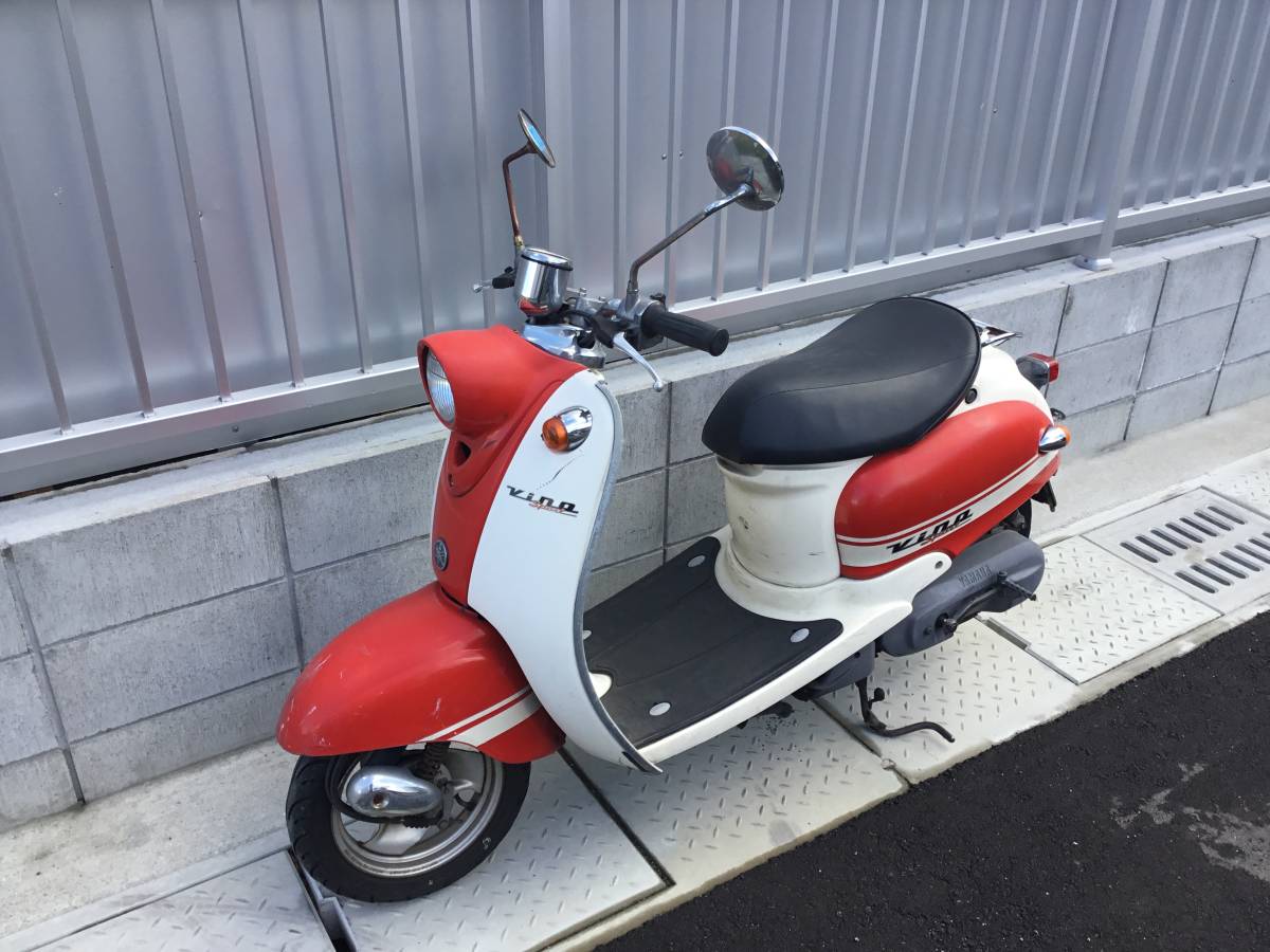 ビーノ 5AU 2st 実働 書類付き 原付 50cc ディオ レッツ バイク 