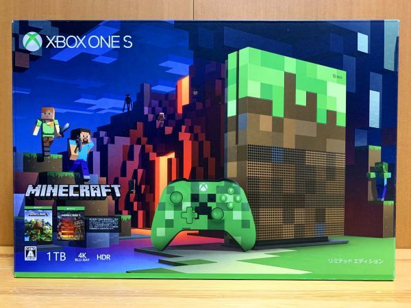 超 Xbox One S 1TB Minecraft リミテッド エディション 特典コード付き