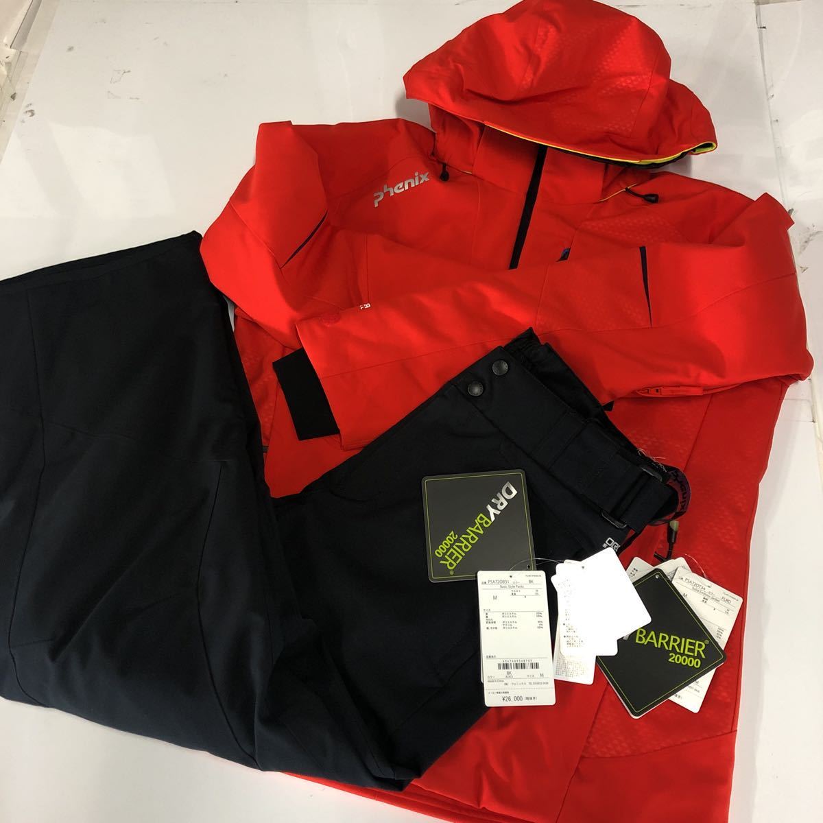  E7717-E20 Y Phenix フェニックス スキー スノボ Solid Emboss Jacket Basic Style Pants メンズ 上下セット Mサイズ 展示 ウェア(上下セット)｜売買されたオークション情報、yahooの商品情報をアーカイブ公開 男性用