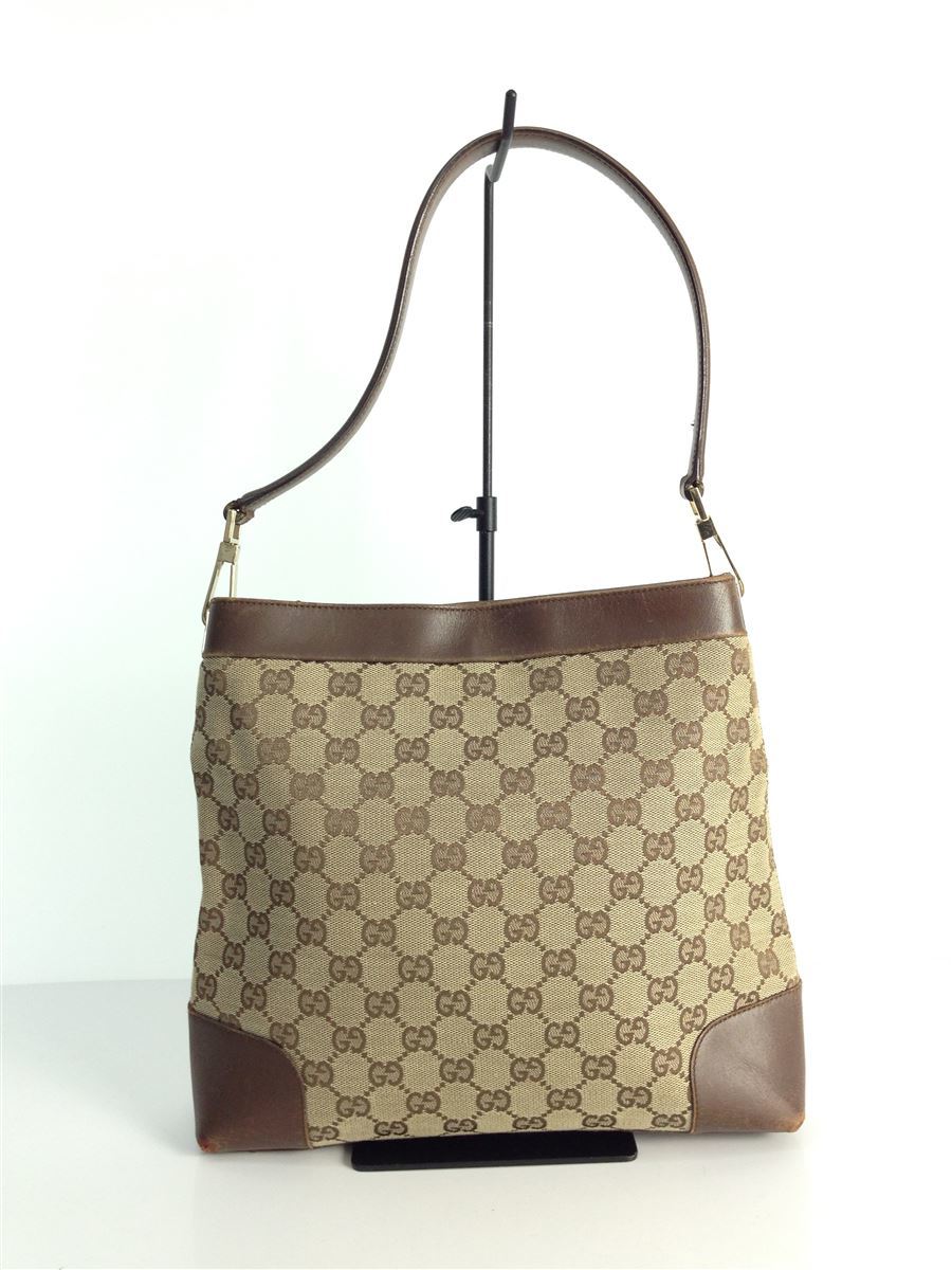 GGキャンバス ・サンド＆ブラウン ハンドバッグ GUCCI ブラック