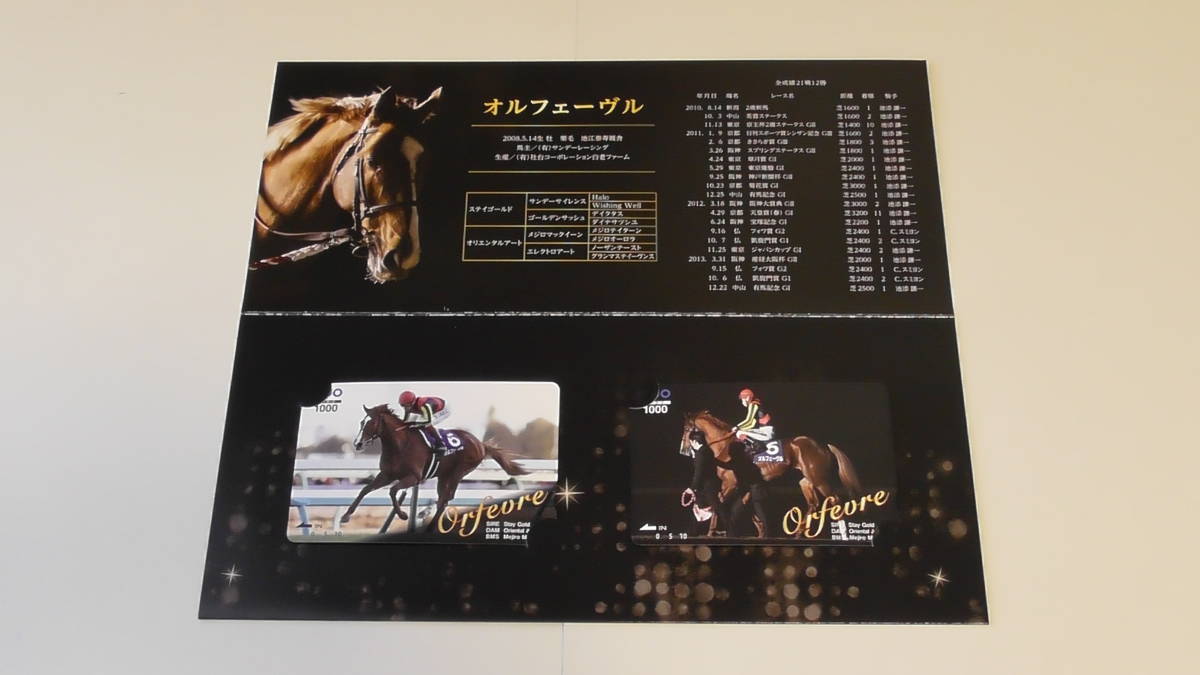 オルフェーヴル　クオカード　２枚　来場ポイントキャンペーン　ＪＲＡ　非売品