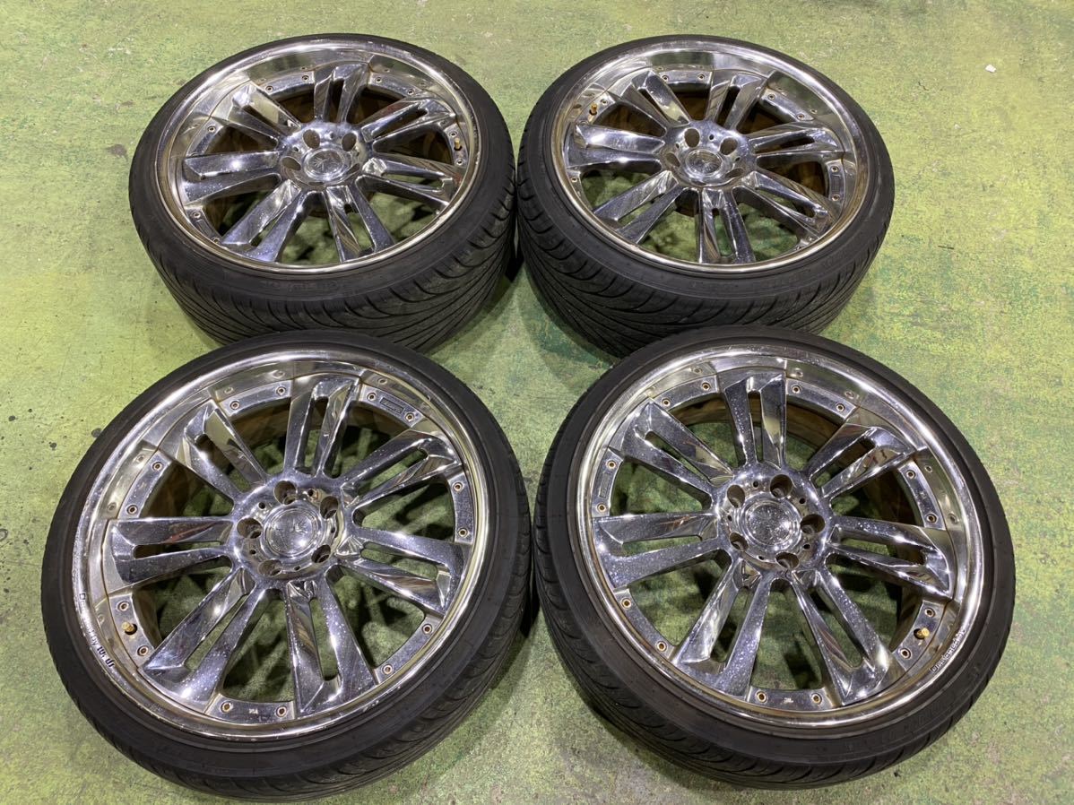 WEDS クレンツェ グロッサ メッキ 20インチ 114.3 5穴 8.5 ＋31 9.5  