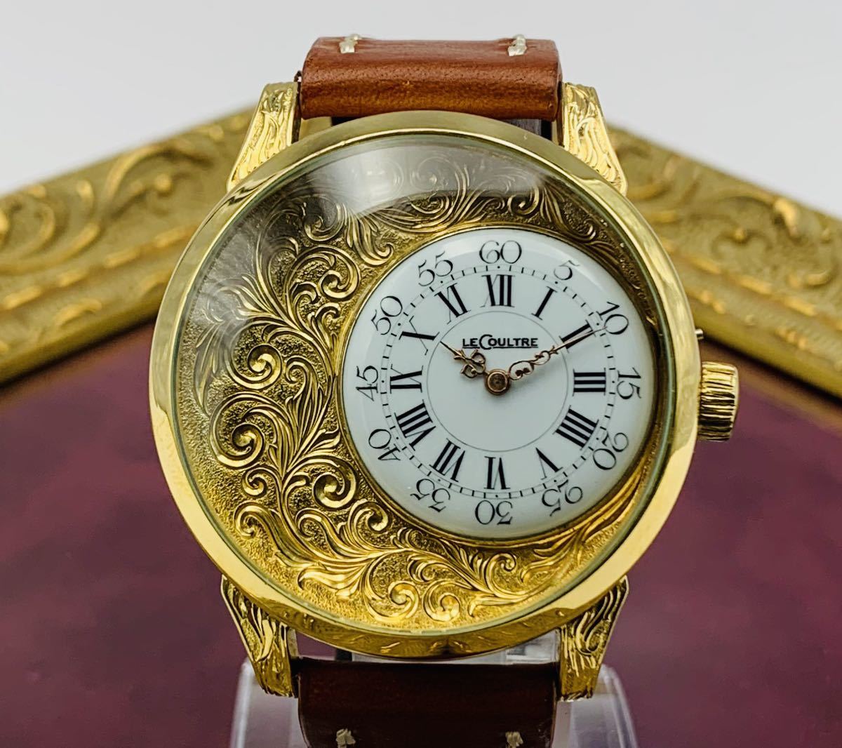 【自分へのご褒美に♪】豪華◆オメガOmega◆1910’14KGP◆ヴィンテージスケルトン◎OH済◎手巻きメンズウォッチアンティーク中古LC115-1_8