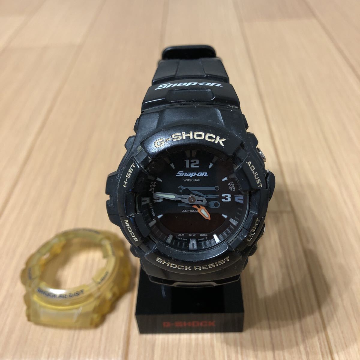 本物保証，正規品 CASIO G-SHOCK Snap-on スナップオン G-100 コラボ ベゼル付き 本体のみ 品 稼働品 y099(コラボレーションモデル)｜売買されたオークション情報、yahooの商品情報をアーカイブ公開 - オークファン G-SHOCK