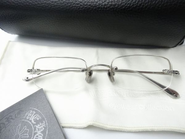 1円スタート最落無 クロムハーツ CHROME HEARTS 透明レンズ メガネ 