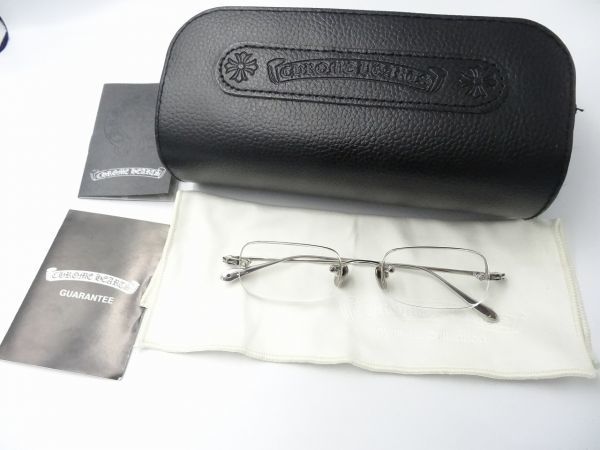 1円スタート最落無 クロムハーツ CHROME HEARTS 透明レンズ メガネ 