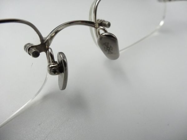 1円スタート最落無 クロムハーツ CHROME HEARTS 透明レンズ メガネ 