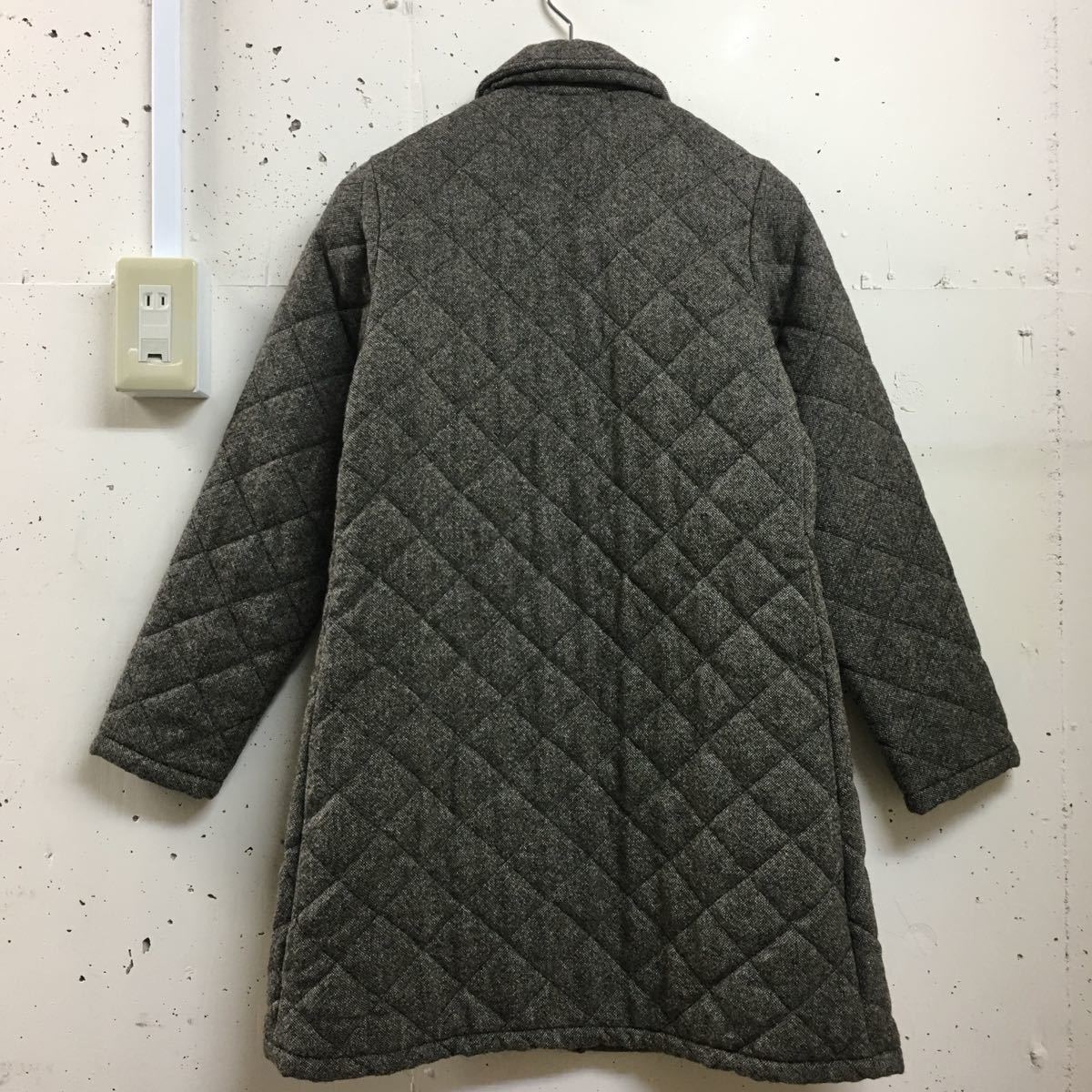 マッキントッシュ スコットランド キルティング コート グレー 34 