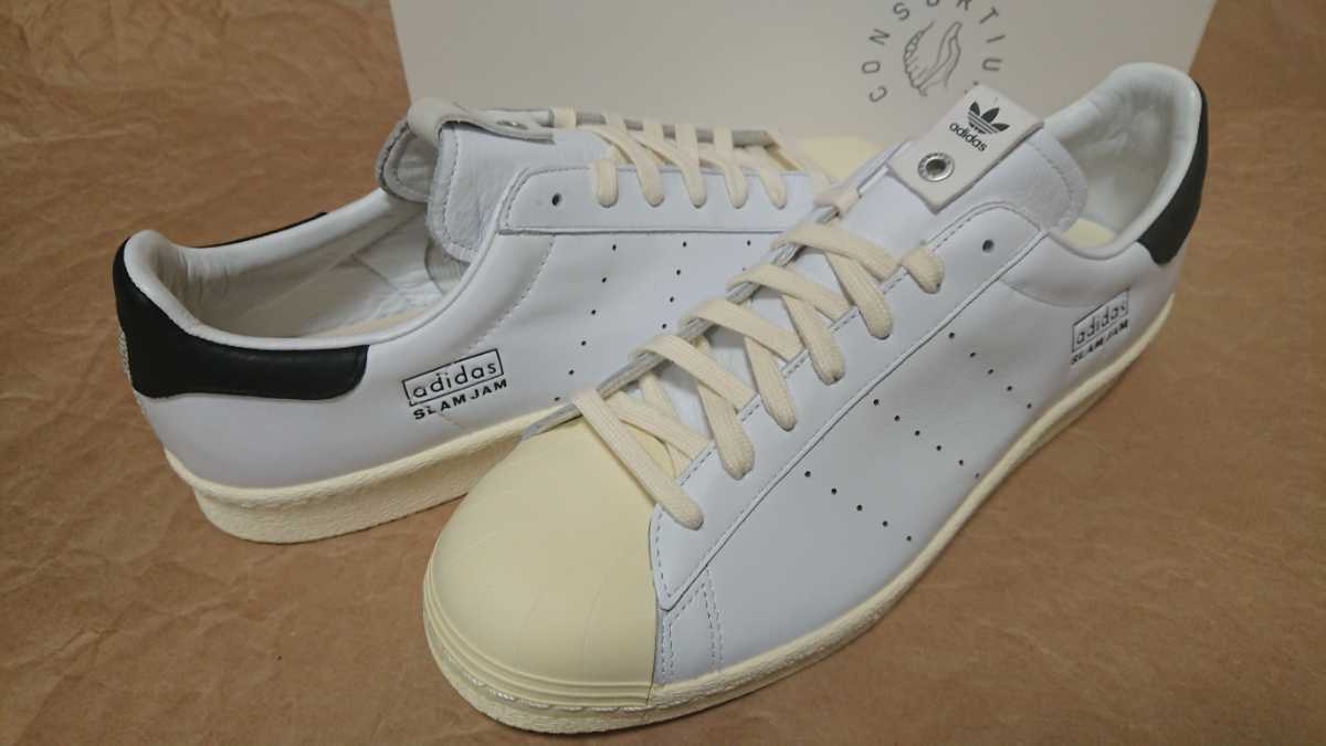 ◆未使用品◆ スーパースター スラムジャム アディダス コンソーシアムス 28.5cm US10.5 アディダス adidas 80s Slam Jam スタンスミス