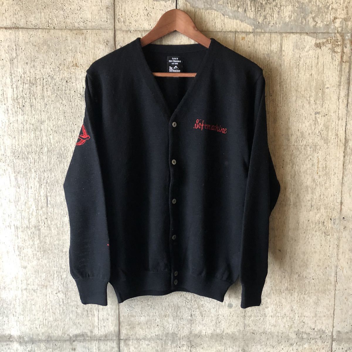  / SOFTMACHINE ソフトマシーン タトゥー スワロー ツバメ 燕 ニットカーディガン 刺繍 SOFT MACHINE カーディガン(カーディガン)｜売買されたオークション情報、yahooの商品情報をアーカイブ公開 - カーディガン