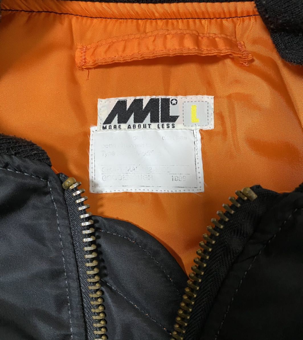 GOODENOUGH MORE ABOUT LESS NGAP ALPHA MA-1 L TALL BLACK MAL