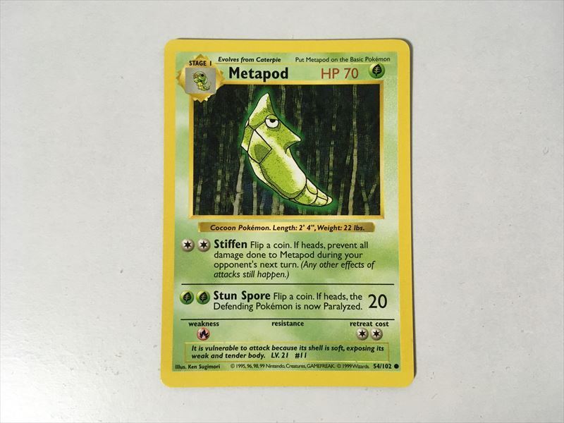 N45 ポケモン カード 英語版 海外 Metapod トランセル 54 102 旧裏面 その他 売買されたオークション情報 Yahooの商品情報をアーカイブ公開 オークファン Aucfan Com