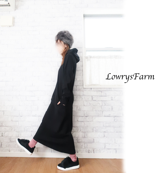 Lowrysfarmローリーズ 黒パーカーロングワンピ ワンピース 売買されたオークション情報 Yahooの商品情報をアーカイブ公開 オークファン Aucfan Com