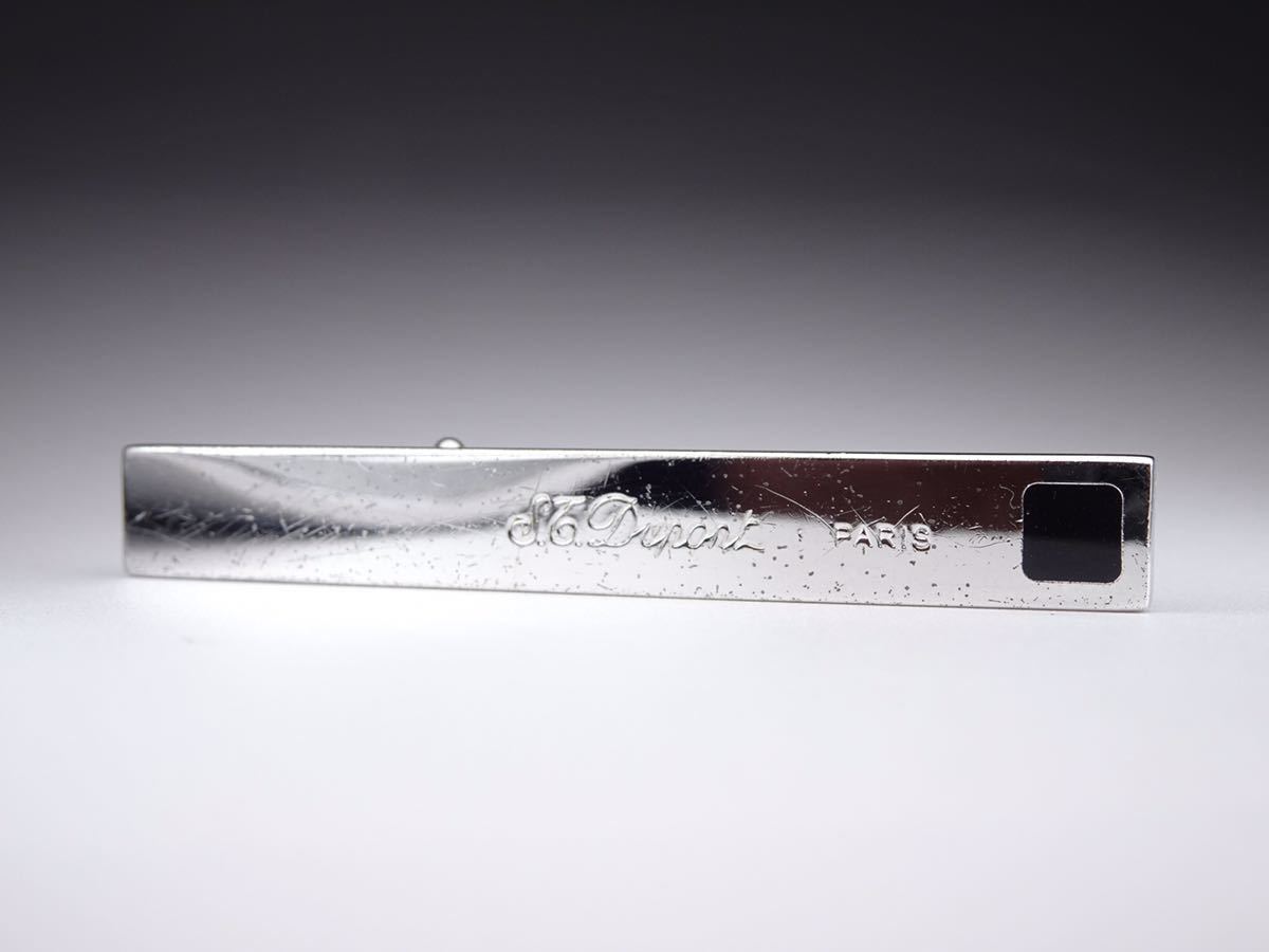 デュポン　ワンポイント　オニキス　ネクタイピン　タイピン タイバー