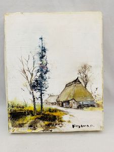 油彩　油絵　肉筆　風景画　小山オサム　SM 直筆サイン有　額新品 小山オサムのYahoo!オークション(旧ヤフオク!)の相場・価格を見る