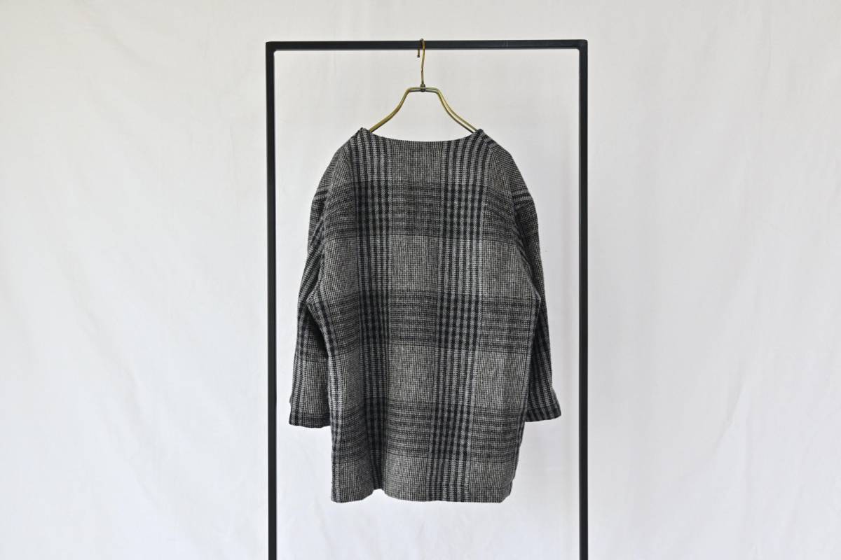 SUNSEA WOOL CHECK TEE SNS-13A20 サンシー プルオーバー(柄もの 