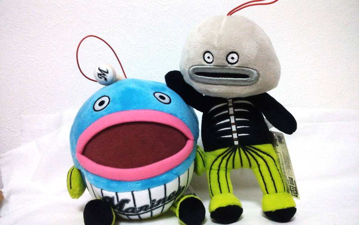 千葉ロッテマリーンズ マスコット 謎の魚 全２種セット キャラクター 売買されたオークション情報 Yahooの商品情報をアーカイブ公開 オークファン Aucfan Com