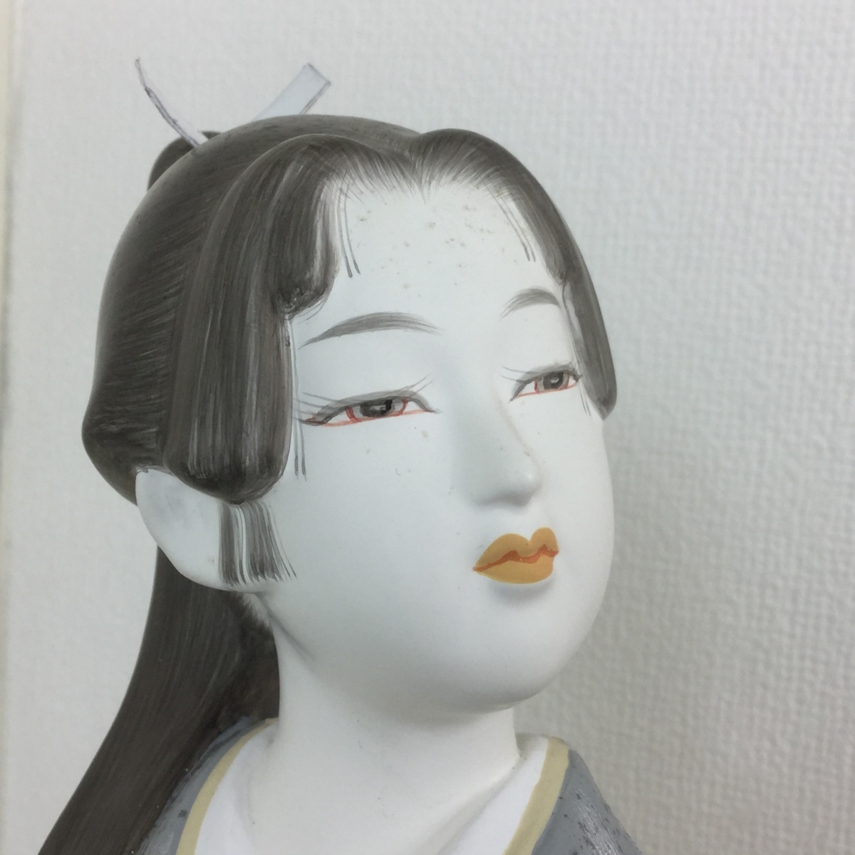 人間国宝 無形文化財保持者 当たろ 宗田源造作 博多人形 青締