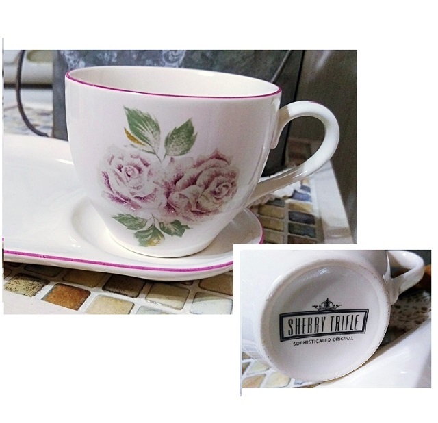 新品同様の美品★送料無料★SOPHISTICATED★薔薇柄★カップ＆ソーサー★１客★フレンチ★カフェ★コーヒー★ケーキ★上品_2