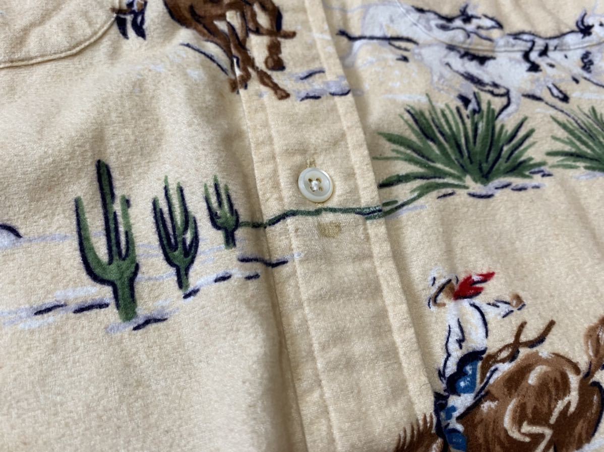 Vintage Polo Ralph Lauren カウボーイ柄シャツ レア ポロラルフ