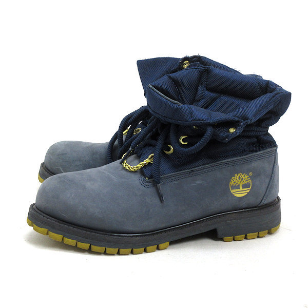 Z■【8.5M】ティンバーランド/Timberland 57557 ゼノストア限定ロールトップ ワークブーツ■紺MENS/28