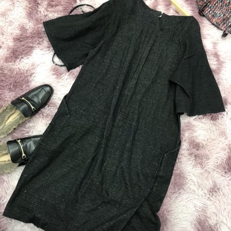 Modify モディファイ ワンピース 半袖 ジップアップ ミモレ丈 カジュアル サイズ42 ブラック 4132 Xlサイズ以上 売買されたオークション情報 Yahooの商品情報をアーカイブ公開 オークファン Aucfan Com