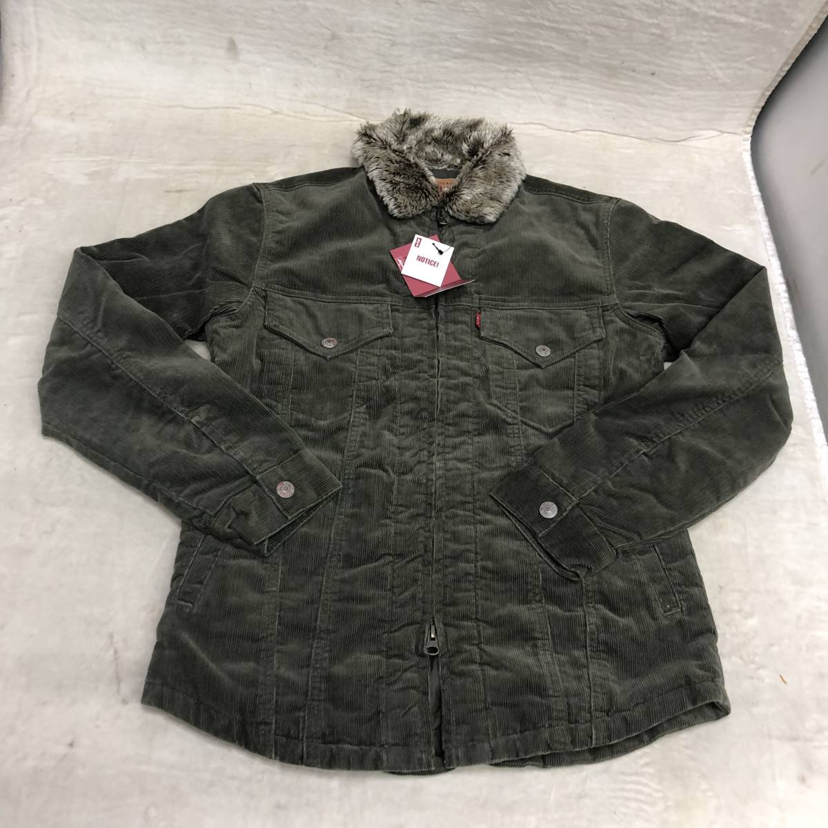 リーバイス コーデュロイ シェルパ ジャケット カーキ Levi