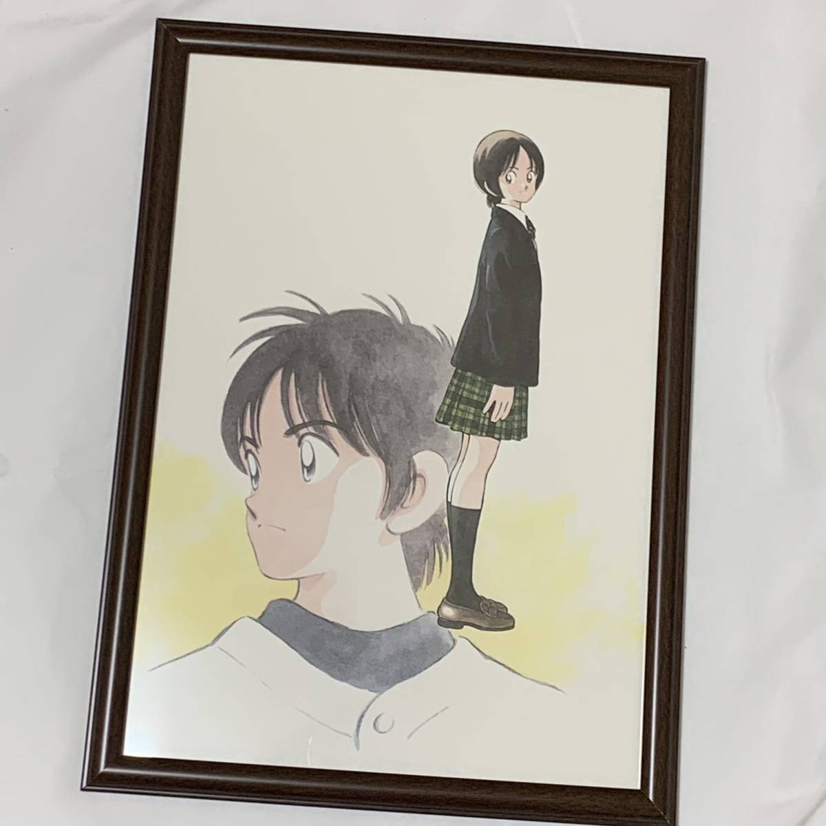あだち充 複製原画 クロスゲーム B4 額装品 （H2 タッチ MIX 少年 