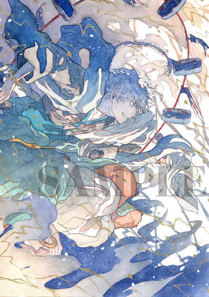 オリジナル 手描きイラスト 男の子 青年 和 雷神 手描きイラスト 売買されたオークション情報 Yahooの商品情報をアーカイブ公開 オークファン Aucfan Com