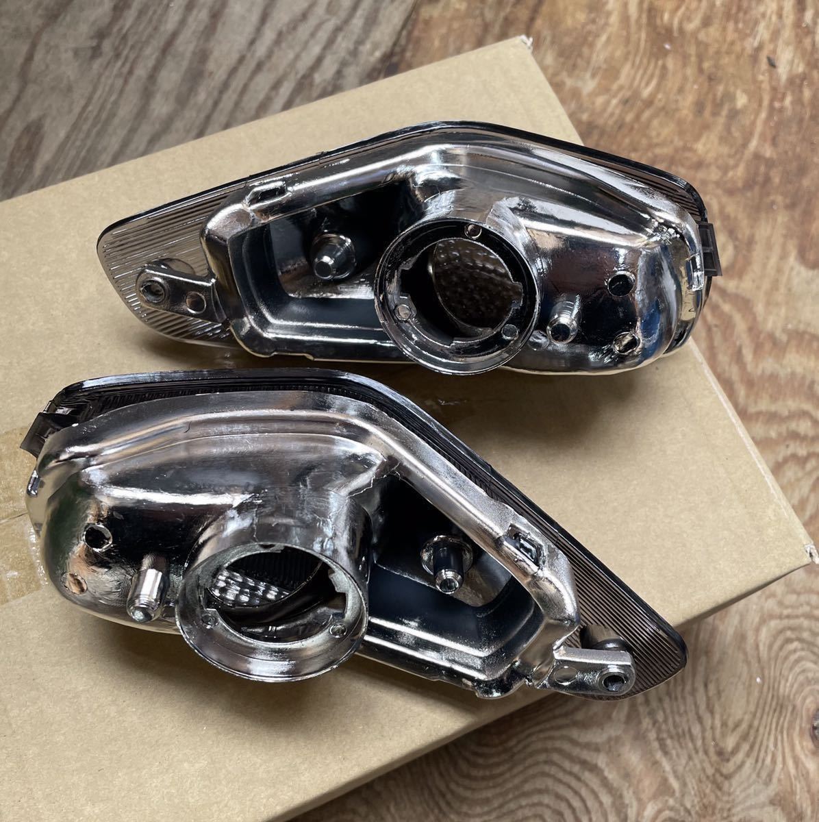 LEDテールランプ＆ウインカーレンズセット スモーク ZZR400 ZZR600の