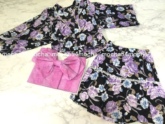 女の子 浴衣 甚平 サイズ140 140 135 144cm 売買されたオークション情報 Yahooの商品情報をアーカイブ公開 オークファン Aucfan Com