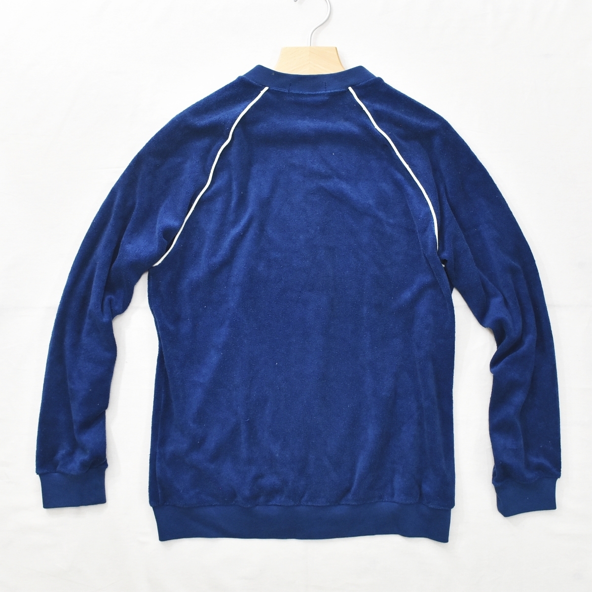 ☆ヴィンテージ! アディダス adidas パイル ジャージ L ネイビー☆70s