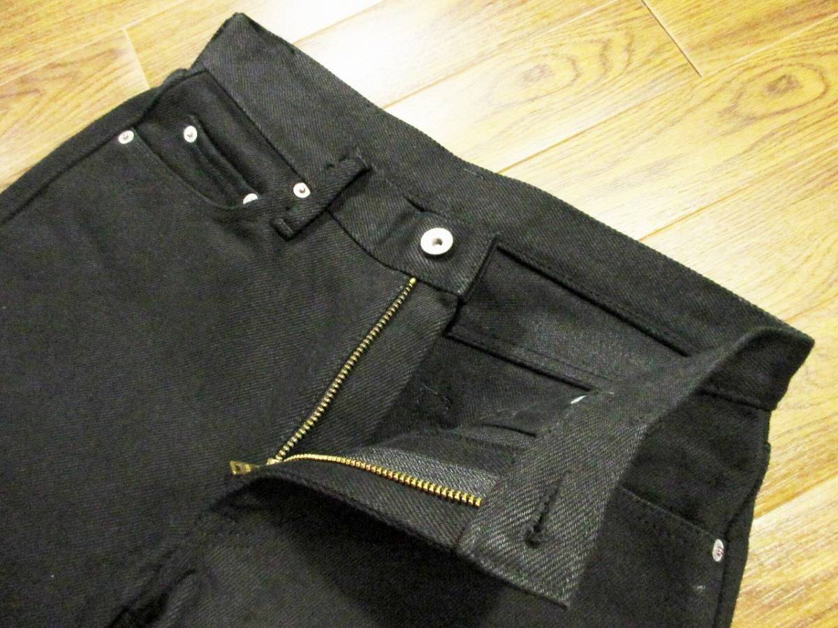 美品 IRON HEART 21oz ブラック ジーンズ W30 アイアンハート