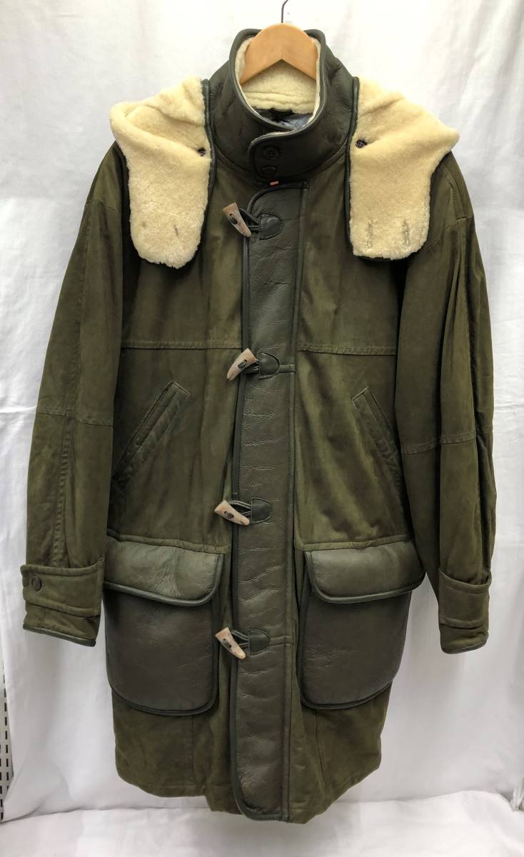 MYSTIQUE OF biql THE NORTH 本革 フィンランド製 ダッフルコート 50 